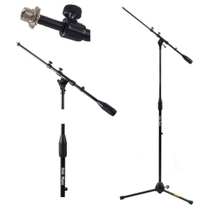 Hola! Music Adjustable Height Standard Clutch Studio Microphone Stand, Black - TRAPSKI