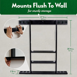 ISZY Billiards Wall Mounted Pool Accessories Billiard Ball and Stick Holder Rack