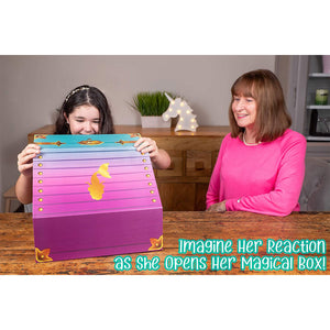 The Memory Building Company Large Mermaid Surprise Box for Kids Ages 6 and Up
