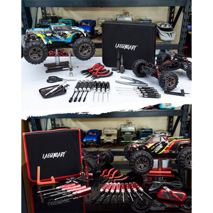 LAEGENDARY 25pc RC Car Magnetic Repair Tool Kit for Drone, Boat, Plane, or Truck - TRAPSKI
