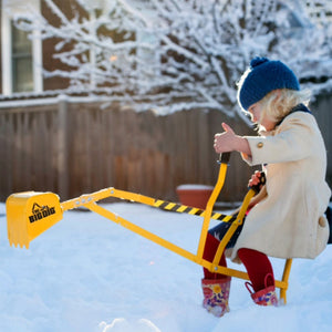 The Big Dig Sandbox Digger Excavator Crane, Vest and Helmet Bundle Outdoor Toy