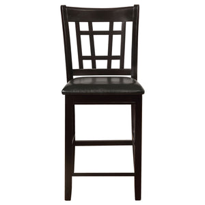 Danford - 5 Piece Counter Height Dining Set With Upholstered Stools - Espresso