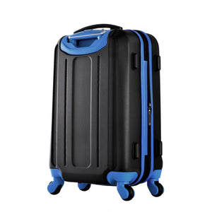 Olympia Apache II 21" Expandable Carry On 4 Wheel Spinner Luggage Suitcase, Blue