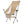 KingCamp Lightweight Highback Camp Lounge Chair with Cupholder & Pocket, Khaki