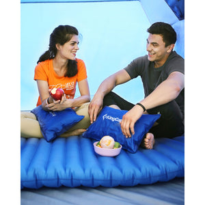 KingCamp 2-Person Double Sleeping Pad Lightweight Inflatable Air Mat, Blue