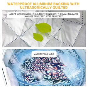 KingCamp Portable Outdoor Waterproof Picnic Hiking Blanket 118" x 118", Rose Red