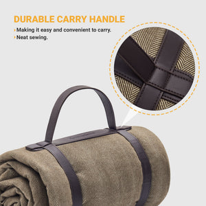 KingCamp Portable Outdoor Waterproof Picnic Beach Blanket, 210D Oxford, Brown