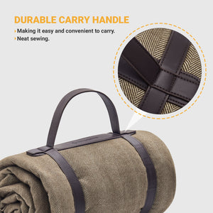 KingCamp Portable Outdoor Waterproof Picnic Beach Blanket, 210D Oxford, Brown