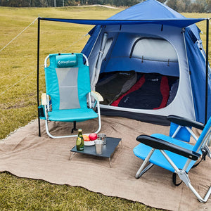 KingCamp Portable Outdoor Waterproof Picnic Beach Blanket, 210D Oxford, Brown