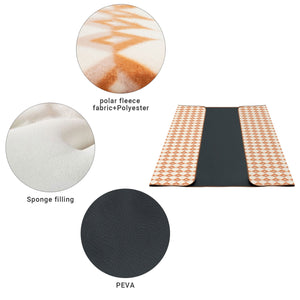 KingCamp Portable Outdoor Fleece Picnic Hiking Beach Blanket 118" x 118", Pink