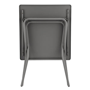 Lafuma Balcony II Colorblock Steel Square Folding Outdoor Patio Table, Titanium