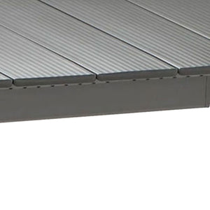 Lafuma ORON Extendable 6-8 Person Outdoor Aluminum Garden Dining Table, Titanium