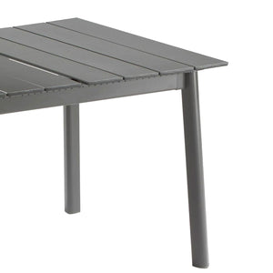 Lafuma ORON Extendable 6-8 Person Outdoor Aluminum Garden Dining Table, Titanium