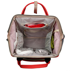 Mummy Diaper Bag Backpack Water-Resistant Large Capacity Travel Nappy Backpack Baby Nursing Handbag for Mom Dad Baby Care