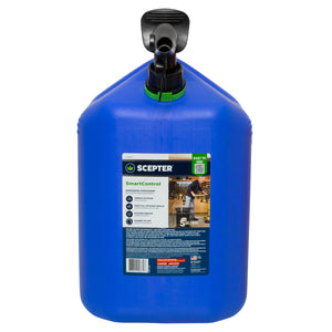 Scepter SmartControl Dual Handle Kerosene Can Container Jug, 5 Gal/18.9L, Blue
