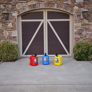 Scepter SmartControl Dual Handle Kerosene Can Container Jug, 5 Gal/18.9L, Blue