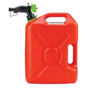 Scepter SmartControl Dual Handle Gasoline Can Container Jug, 5 Gal/18.9L, Red