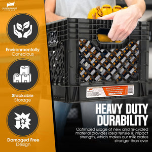 Juggernaut Storage Crate for Office Storage & Classroom Organization, 2-Pack