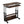 Portable Adjustable Desk With Power Outlets, USB Charging Ports, And Sliding Keyboard Tray - Brown / Black