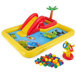 Intex Inflatable Ocean Play Center Pool with Multi-Colored Fun Ballz, 100 Pack