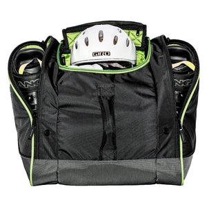 Sportube Freerider 70 Liter Padded Ski Boot & Gear Backpack Bag, Green/Black