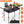 Portable Folding Camping Table With Adjustable Height Hanging Net Rustproof Carbon Steel Foldable Roll-Up Camping Table for Picnic Camping Hiking Beac