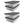 Homz Snaplock 28 Quart Clear Organizer Storage Container Bin with Lid, (4 Pack)
