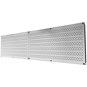 Wall Control 32x16" Horizontal Pegboard Garage Tool Organizer, Metallic (2 Pack)