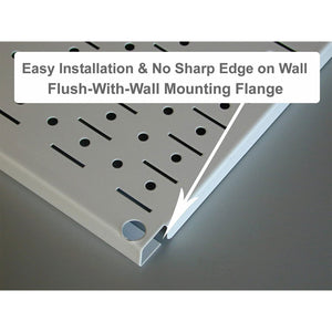 Wall Control 32x16" Horizontal Pegboard Garage Tool Organizer, Metallic (2 Pack)