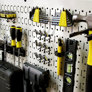 Wall Control 32" x 16" Horizontal Pegboard Garage Tool Organizer, Beige (2 Pack)