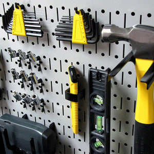 Wall Control 32" x 16" Horizontal Pegboard Garage Tool Organizer, Grey (2 Pack)