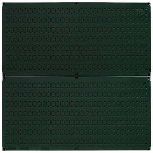 Wall Control 32" x 16" Horizontal Pegboard Garage Tool Organizer, Green (2 Pack)