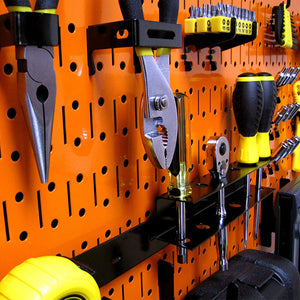 Wall Control 32"x16" Horizontal Pegboard Garage Tool Organizer, Orange (2 Pack) - TRAPSKI
