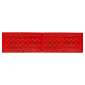 Wall Control 32" x 16" Horizontal Pegboard Garage Tool Organizer, Red (2 Pack) - TRAPSKI