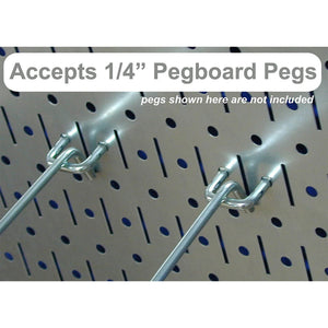 Wall Control 32" x 16" Horizontal Pegboard Garage Tool Organizer, Red (2 Pack) - TRAPSKI