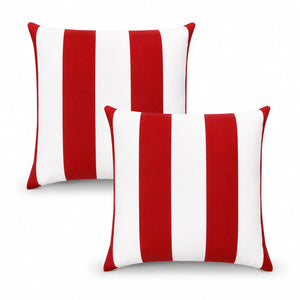 2 Pack Outdoor Pillow Covers - 18x18 Inch, Water-Repellent