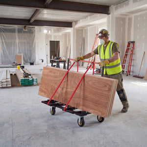 Folding Drywall Dolly with 4X6" Casters and 2000 LBS Load Capacity