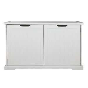 Merry Products Cat Washroom Storage Bench Boxes with Removable Partition Wall