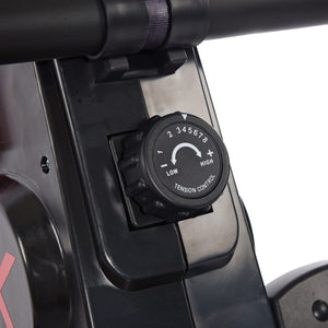 Stamina Products X Magnetic Compact Rowing Machine Rower, Black/Red