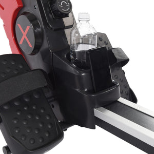 Stamina Products X Magnetic Compact Rowing Machine Rower, Black/Red