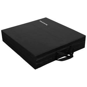 BalanceFrom Fitness GoGym 6'x2'x1.5" Folding 3 Panel Exercise Gym Mat, Black