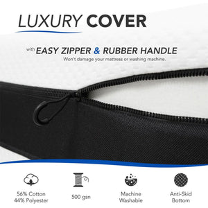 Dynasty Mattress 14" LaComfort Gel Memory Foam Mattress Bed Medium Firm, King Size