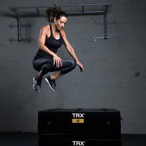 TRX 12" Soft Plyo Box Stackable Gym Workout Equipment for Plyometric Exercises