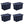 Sterilite Tuff1 30 Gallon Plastic Storage Tote Bin w/Latching Lid, Blue (4 Pack)