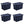 Sterilite Tuff1 30 Gallon Plastic Storage Tote Bin w/Latching Lid, Blue (4 Pack)