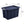 Sterilite Tuff1 30 Gallon Plastic Storage Tote Bin w/Latching Lid, Blue (4 Pack)