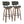 Lombardi - Mid-Century Modern Fixed Height Barstool With Swivel With Round Footrest (Set of 2)