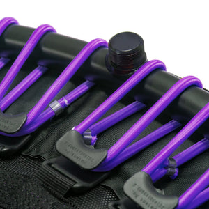 LEAPS & REBOUNDS 48" Adjustable Stability Bar w/ 48" Fitness Trampoline, Purple - TRAPSKI