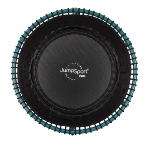 JumpSport 350 Pro Fitness 39 Inch Cardio Workout Indoor Trampoline, Teal/Black