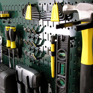 Wall Control 32" x 16" Horizontal Pegboard Garage Tool Organizer, Green (3 Pack)